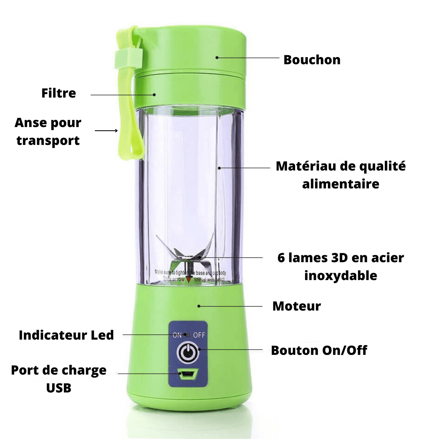 Blender portable et rechargeable JenlyBlend™️
